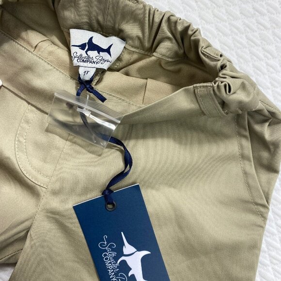 Saltwater Boys Company Chino Pants Kids Size 2T Khaki Ponce Performance Stretch - Picture 5 of 9